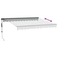 Miniatyrbilde 6 av 11: vidaXL Automatisk uttrekkbar markise LED antrasitt og hvit 300x250 cm