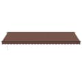 Miniatyrbilde 3 av 9: vidaXL Manuell uttrekkbar markise brun 600x350 cm