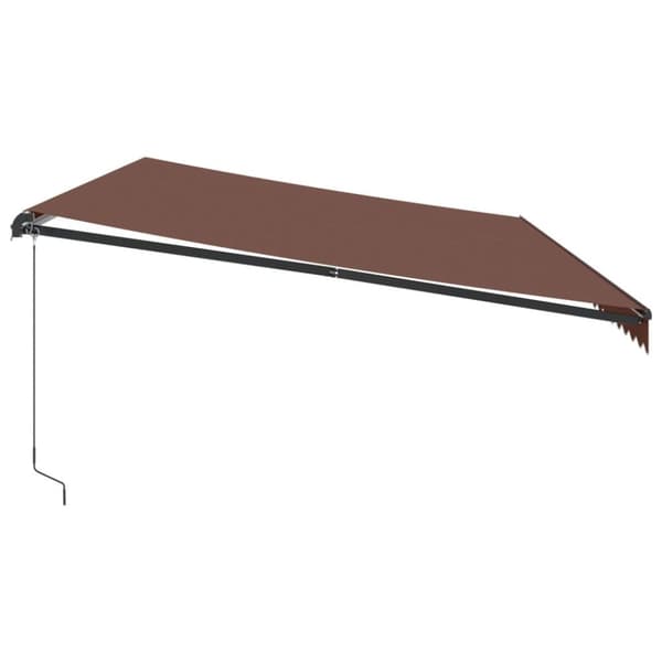 vidaXL Manuell uttrekkbar markise brun 600x350 cm