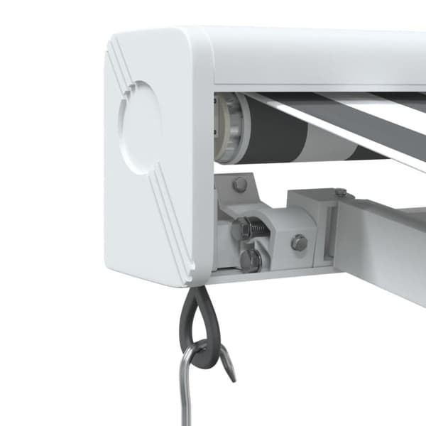 vidaXL Markis infällbar antracit och vit 4,5x3 m tyg&aluminium