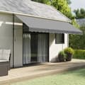 Miniatyrbilde 6 av 6: vidaXL Erstatningsstoff for markisekappe antrasitt stripe 4,5 m