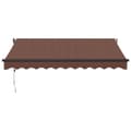 Miniatyrbilde 4 av 11: vidaXL Automatisk uttrekkbar markise med LED brun 300x250 cm