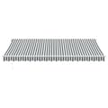 Miniatyrbilde 4 av 11: vidaXL Manuell uttrekkbar markise med LED antrasitt og hvit 450x300 cm