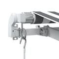Miniatyrbilde 8 av 11: vidaXL Manuell uttrekkbar markise med LED antrasitt og hvit 450x300 cm