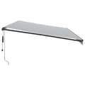 Miniatyrbilde 5 av 11: vidaXL Automatisk uttrekkbar markise LED antrasitt og hvit 600x350 cm