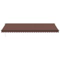 Miniatyrbilde 3 av 9: vidaXL Manuell uttrekkbar markise brun 600x300 cm