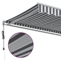 Miniatyrbilde 6 av 11: vidaXL Automatisk uttrekkbart markise antrasitt og hvit 600x350 cm