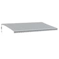 Miniatyrbilde 2 av 11: vidaXL Automatisk uttrekkbart markise antrasitt og hvit 600x350 cm