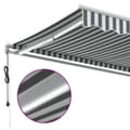 Miniatyrbilde 9 av 11: vidaXL Automatisk uttrekkbar markise LED antrasitt og hvit 500x300 cm