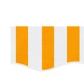 Miniatyrbilde 4 av 6: vidaXL Erstatningsstoff for markisekappe gul og hvit stripe 6 m