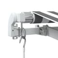 Miniatyrbild 7 av 9: vidaXL Markis manuellt infällbar antracit&vit 450x350 cm