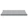 Miniatyrbilde 3 av 11: vidaXL Automatisk uttrekkbar markise antrasitt og hvit 450x300 cm