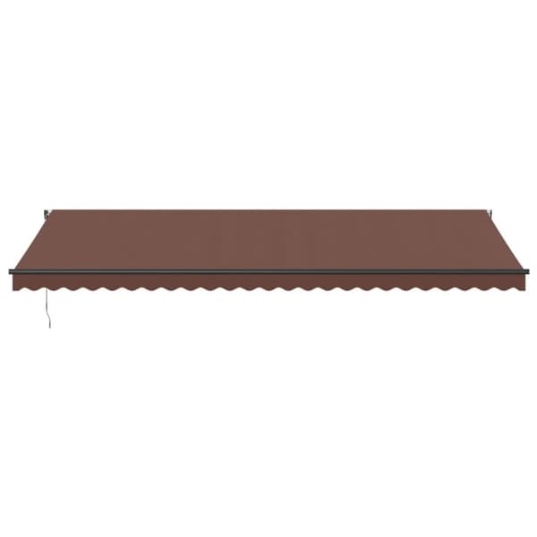 vidaXL Markis automatiskt infällbar 600x300 cm brun