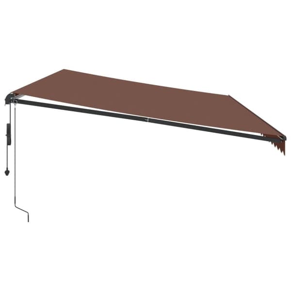 vidaXL Markis automatiskt infällbar 600x300 cm brun