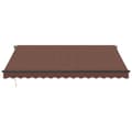 Miniatyrbilde 4 av 11: vidaXL Manuell uttrekkbar markise med LED brun 400x300 cm
