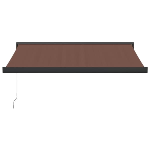 vidaXL Manuell uttrekkbar markise brun 300x250 cm
