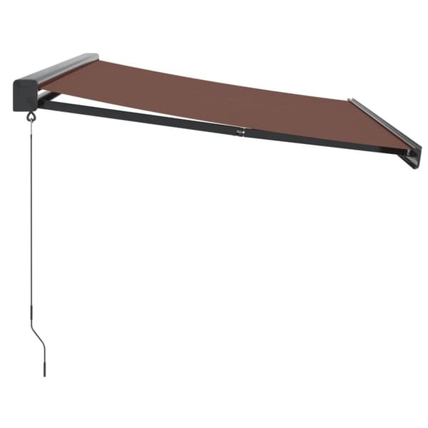 vidaXL Manuell uttrekkbar markise brun 300x250 cm