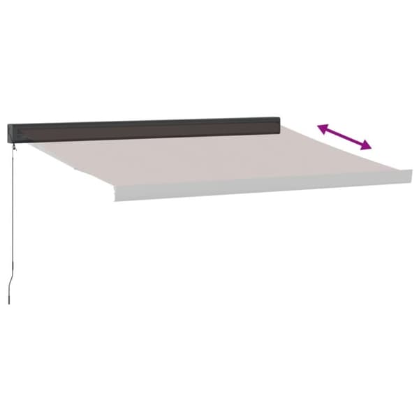 vidaXL Manuell uttrekkbar markise brun 300x250 cm