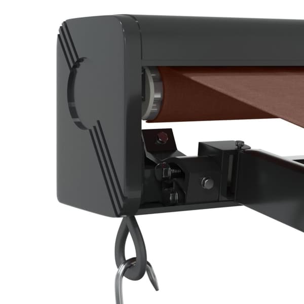 vidaXL Manuell uttrekkbar markise brun 300x250 cm