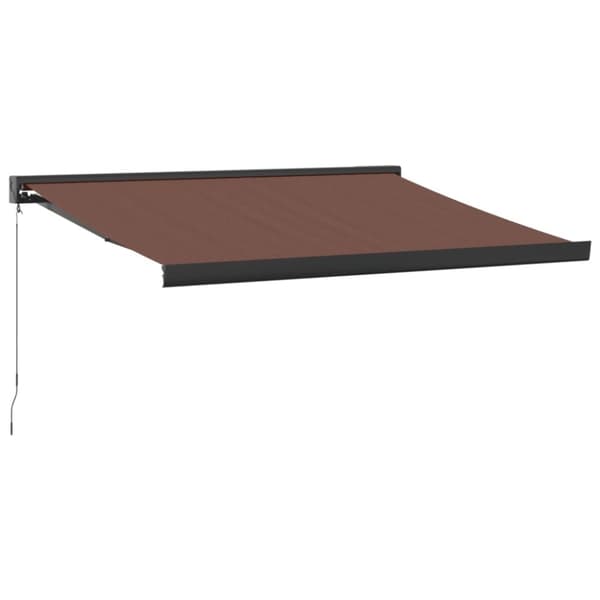 vidaXL Manuell uttrekkbar markise brun 300x250 cm
