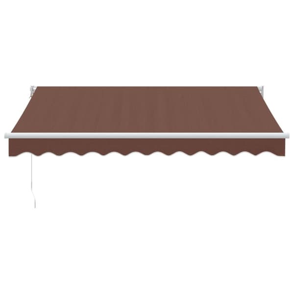 vidaXL Manuell uttrekkbar markise brun 300x250 cm