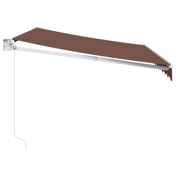 vidaXL Manuell uttrekkbar markise brun 300x250 cm