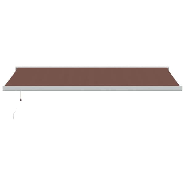 vidaXL Markis automatiskt infällbar 500x300 cm brun