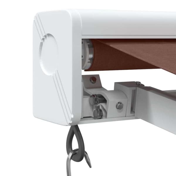vidaXL Markis manuellt infällbar 300x250 cm brun