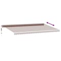 Miniatyrbilde 6 av 11: vidaXL Automatisk uttrekkbar markise med LED brun 600x350 cm