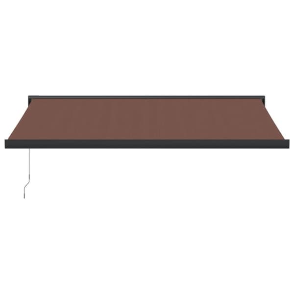 vidaXL Manuell uttrekkbar markise brun 400x300 cm