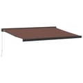 Miniatyrbillede 2 af 9: vidaXL markise 400x300 cm automatisk betjening brun