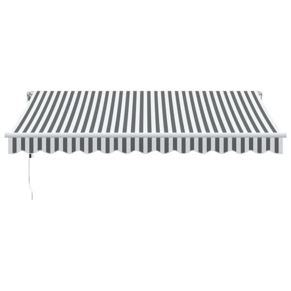 vidaXL Automaattimarkiisi antrasiitti/valkoinen 350x250 cm