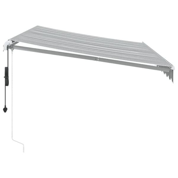 vidaXL Automaattimarkiisi antrasiitti/valkoinen 350x250 cm