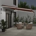 Miniatyrbillede 3 af 11: vidaXL markise med LED-lys 600x300 cm automatisk betjening brun
