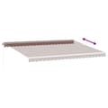 Miniatyrbillede 6 af 11: vidaXL markise med LED-lys 500x350 cm automatisk betjening brun