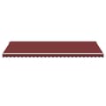 Miniatyrbilde 4 av 11: vidaXL Automatisk uttrekkbar markise med LED burgunder 600x300 cm