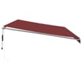 Miniatyrbilde 5 av 11: vidaXL Automatisk uttrekkbar markise med LED burgunder 600x300 cm
