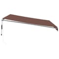 Miniatyrbilde 5 av 11: vidaXL Automatisk uttrekkbar markise med LED brun 400x300 cm