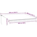 Miniatyrbillede 11 af 11: vidaXL markise med LED-lys 500x300 cm automatisk betjening brun