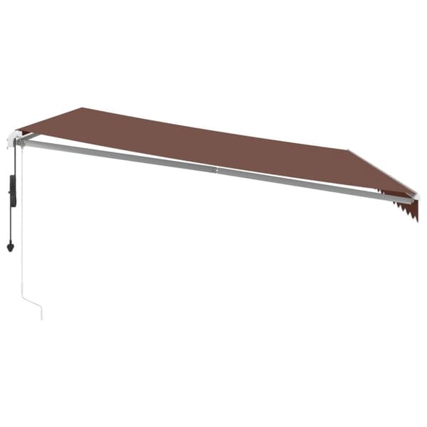 vidaXL Automaattimarkiisi ruskea 450x350 cm