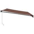 Miniatyrbillede 3 af 9: vidaXL markise 500x300 cm automatisk betjening brun