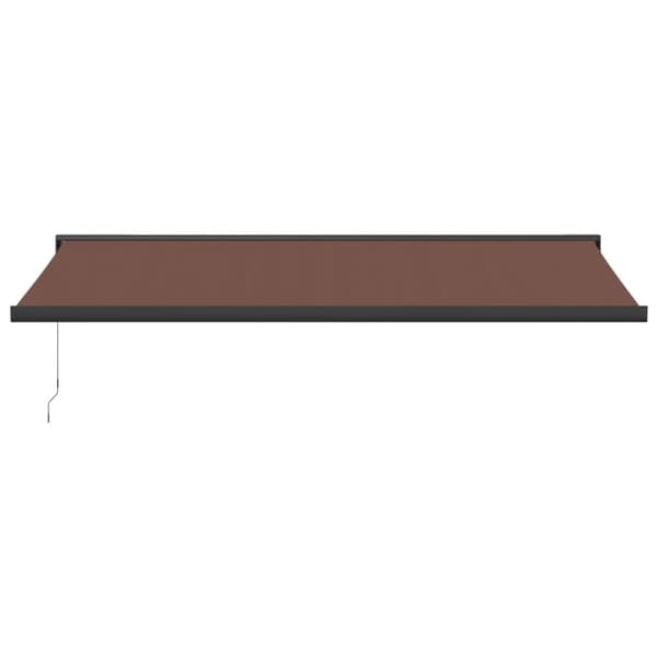 vidaXL Manuell uttrekkbar markise brun 500x300 cm