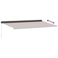 Miniatyrbilde 5 av 9: vidaXL Manuell uttrekkbar markise brun 500x300 cm