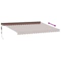 Miniatyrbild 4 av 10: vidaXL Markis automatiskt infällbar 450x300 cm brun