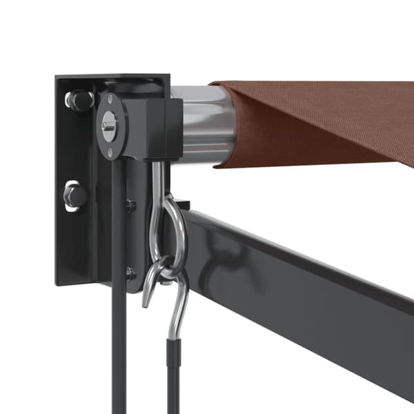 vidaXL Markis automatiskt infällbar 450x300 cm brun