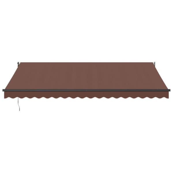 vidaXL Markis automatiskt infällbar 450x300 cm brun