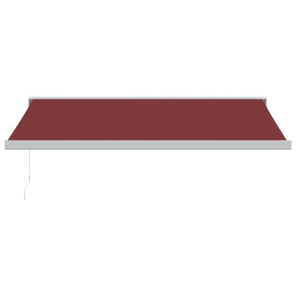 vidaXL Manuell uttrekkbar markise burgunder 450x300 cm