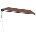 Miniatyrbilde 4 av 10: vidaXL Automatisk uttrekkbar markise brun 500x300 cm
