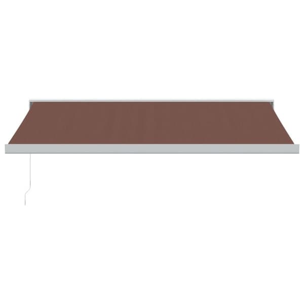 vidaXL Manuell uttrekkbar markise brun 450x300 cm