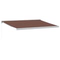 Miniatyrbilde 2 av 9: vidaXL Manuell uttrekkbar markise brun 450x300 cm
